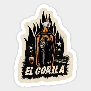 Vintage Spanish Gorilla Whiskey Sticker